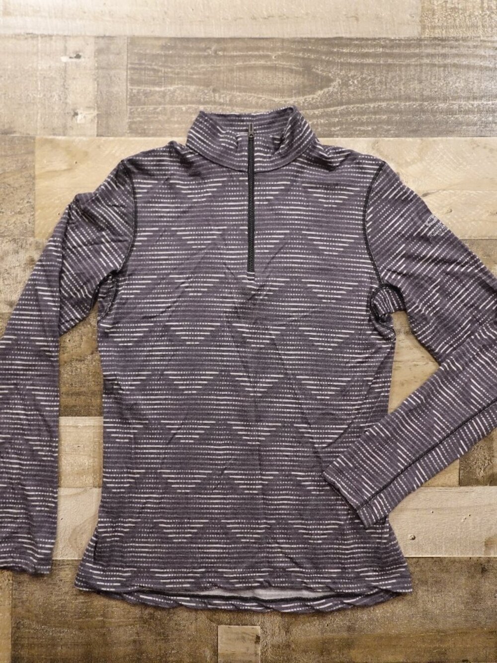 Icebreaker Bodyfit 200 Merino Wool Half Zip Women’s Medium Gray Base Layer
